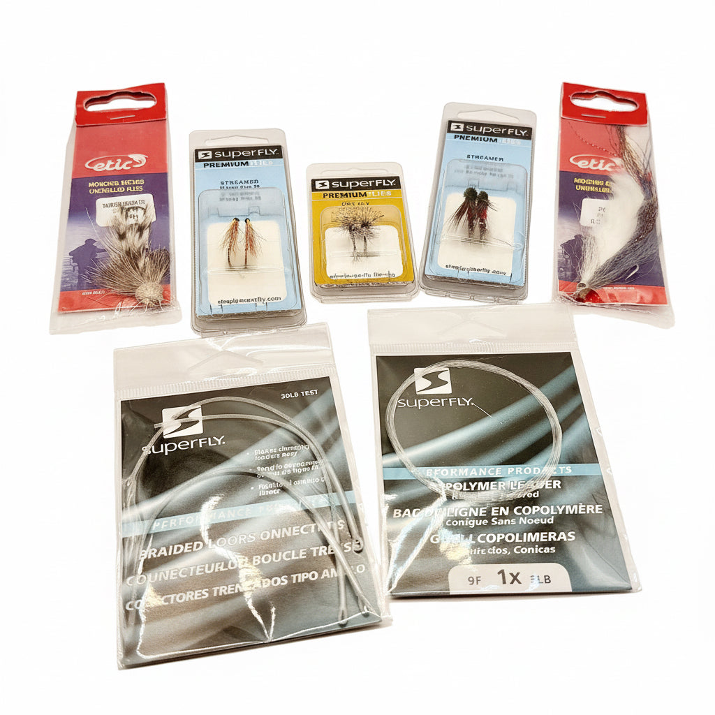 Kit de pêche à la mouche prêt à lancer