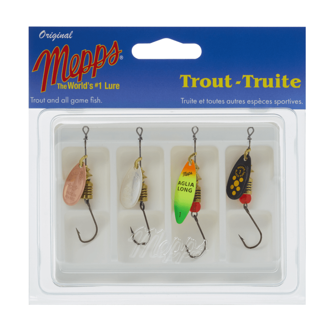 Mepps Kit Trout-Truite - Cuillères - Kit de pêche
