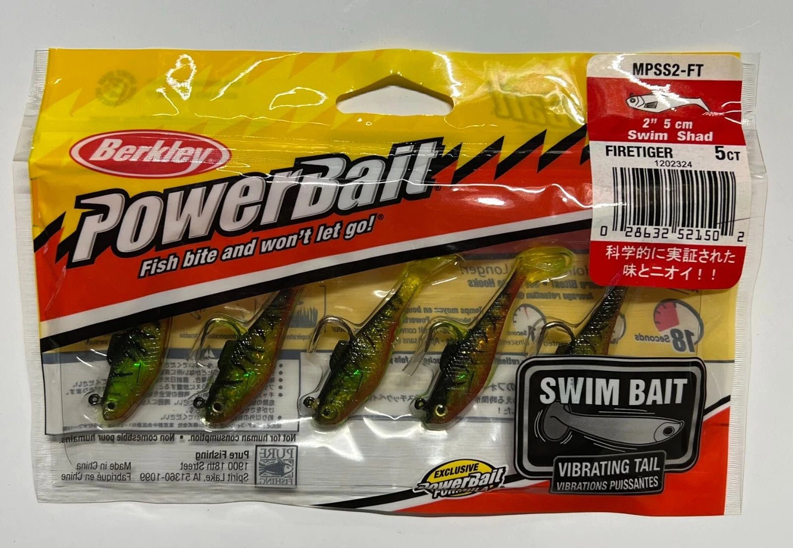 PowerBait Power Swim shad - Leurres Souples - Kit de pêche